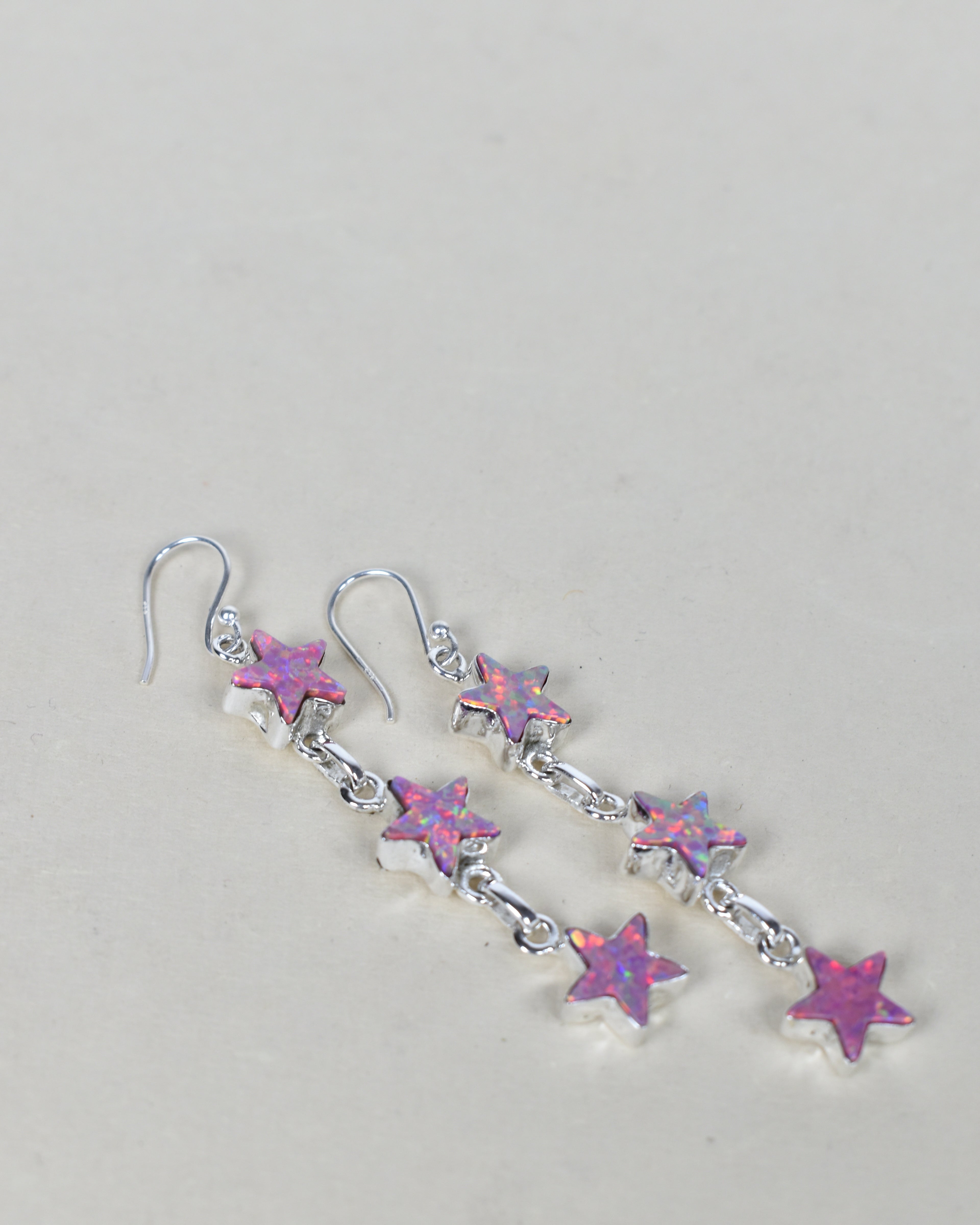 3 Star General Sterling Silver Earrings-Drop Earrings-Krush Kandy, Women's Online Fashion Boutique Located in Phoenix, Arizona (Scottsdale Area)