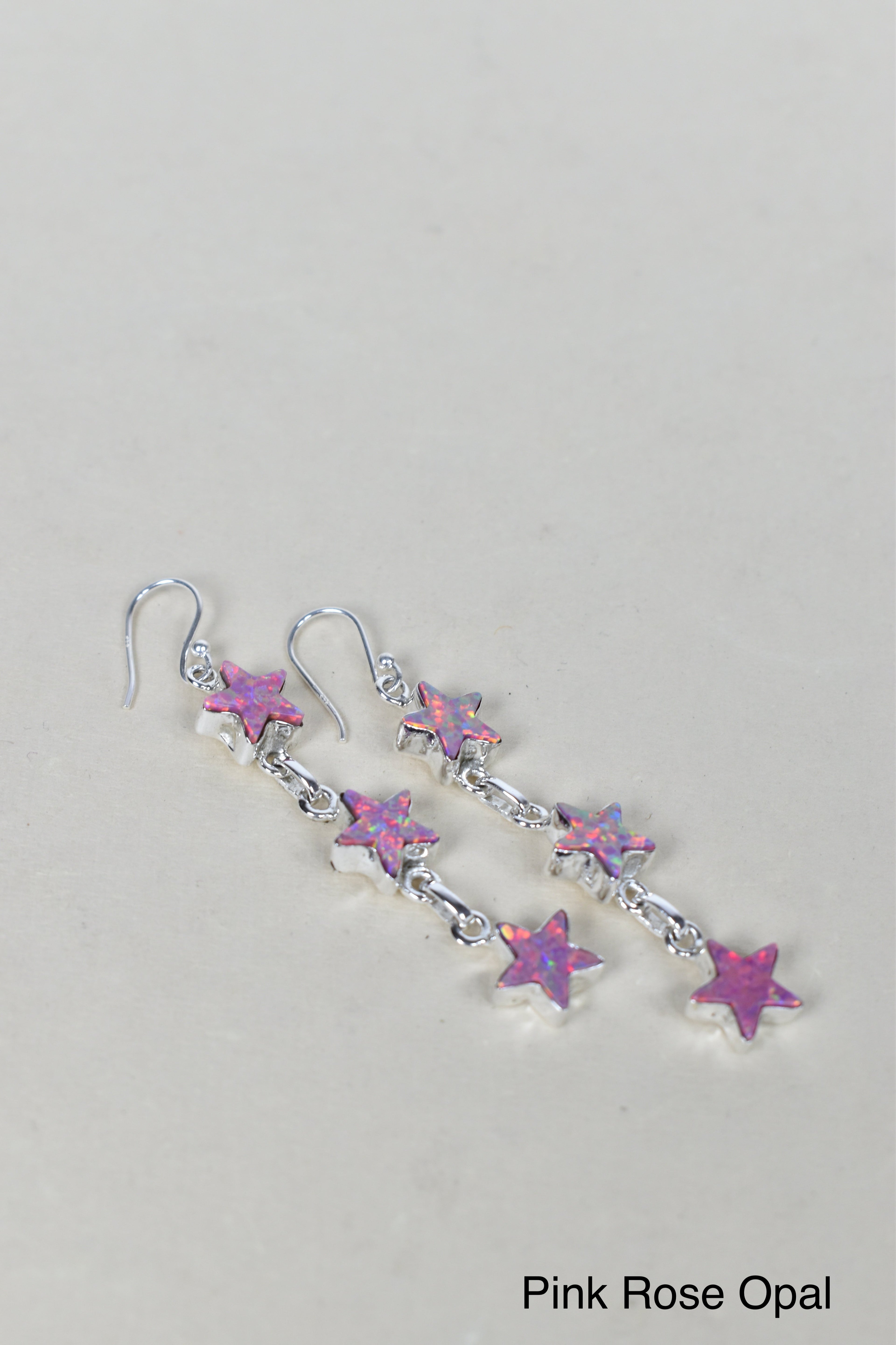 3 Star General Sterling Silver Earrings-Drop Earrings-Krush Kandy, Women's Online Fashion Boutique Located in Phoenix, Arizona (Scottsdale Area)