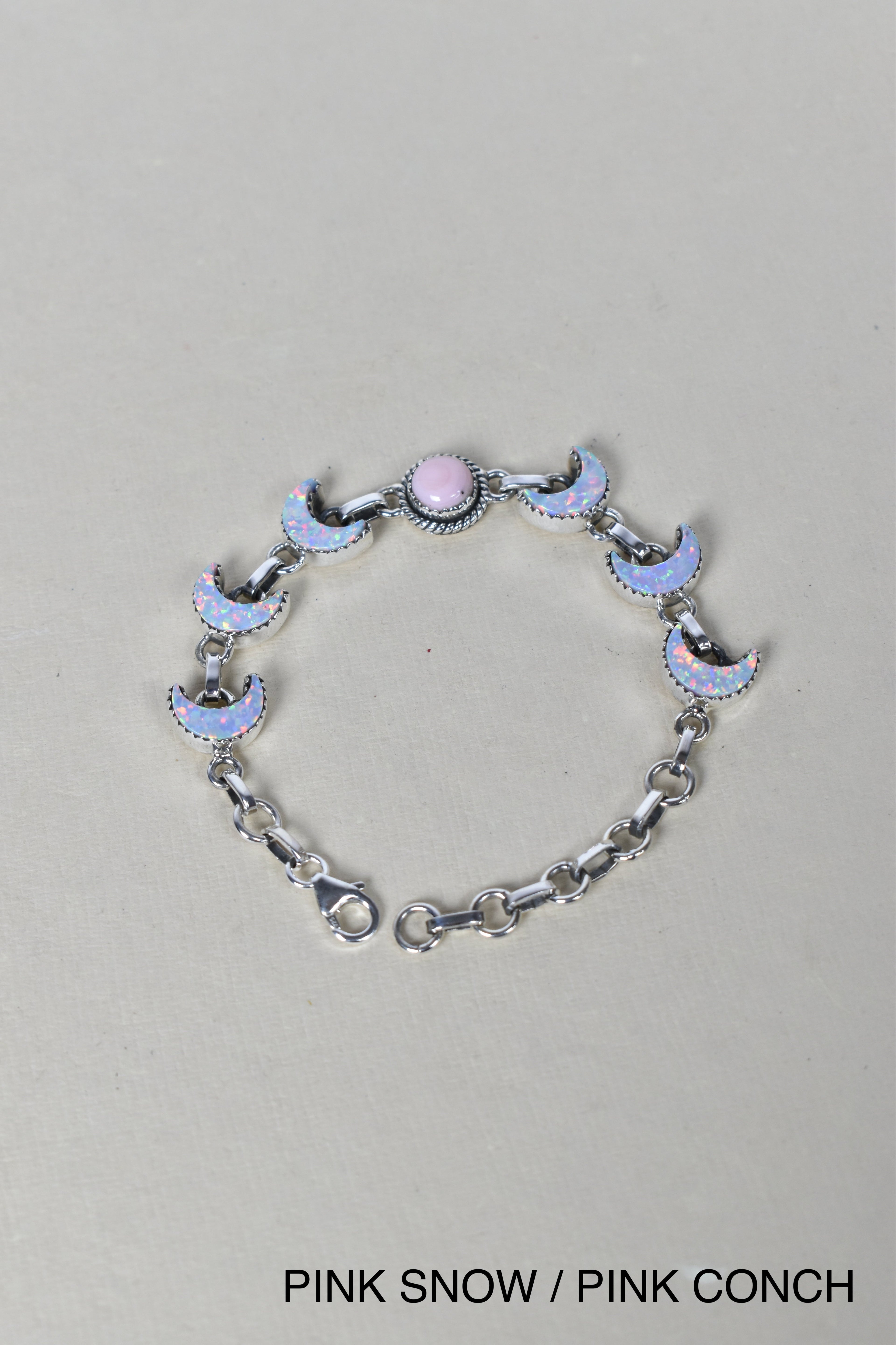 Lunar Crescent Charm Bracelet-Chain Bracelets-Krush Kandy, Women's Online Fashion Boutique Located in Phoenix, Arizona (Scottsdale Area)