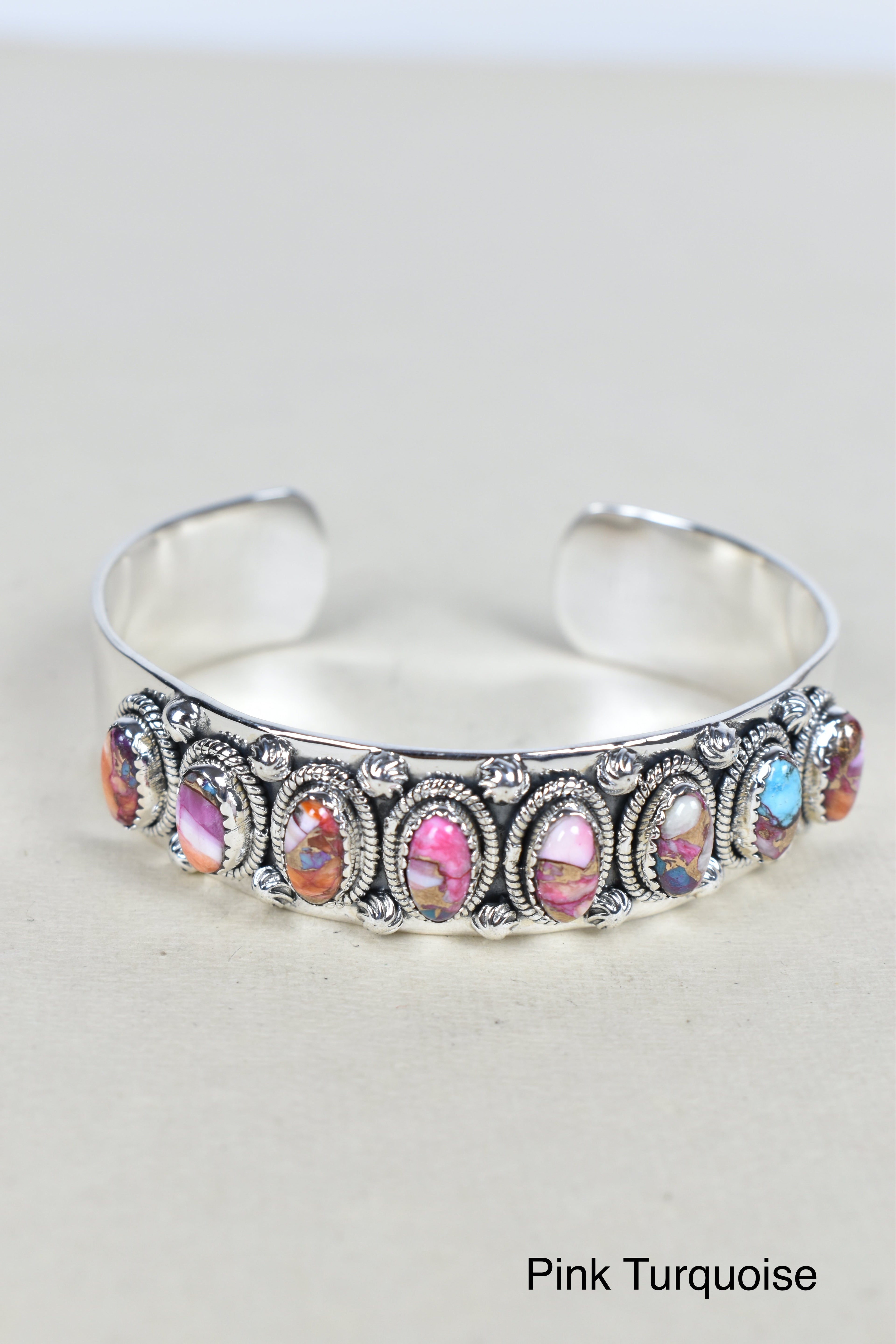 Octet Gem Sterling Silver Cuff-Cuffs-Krush Kandy, Women's Online Fashion Boutique Located in Phoenix, Arizona (Scottsdale Area)