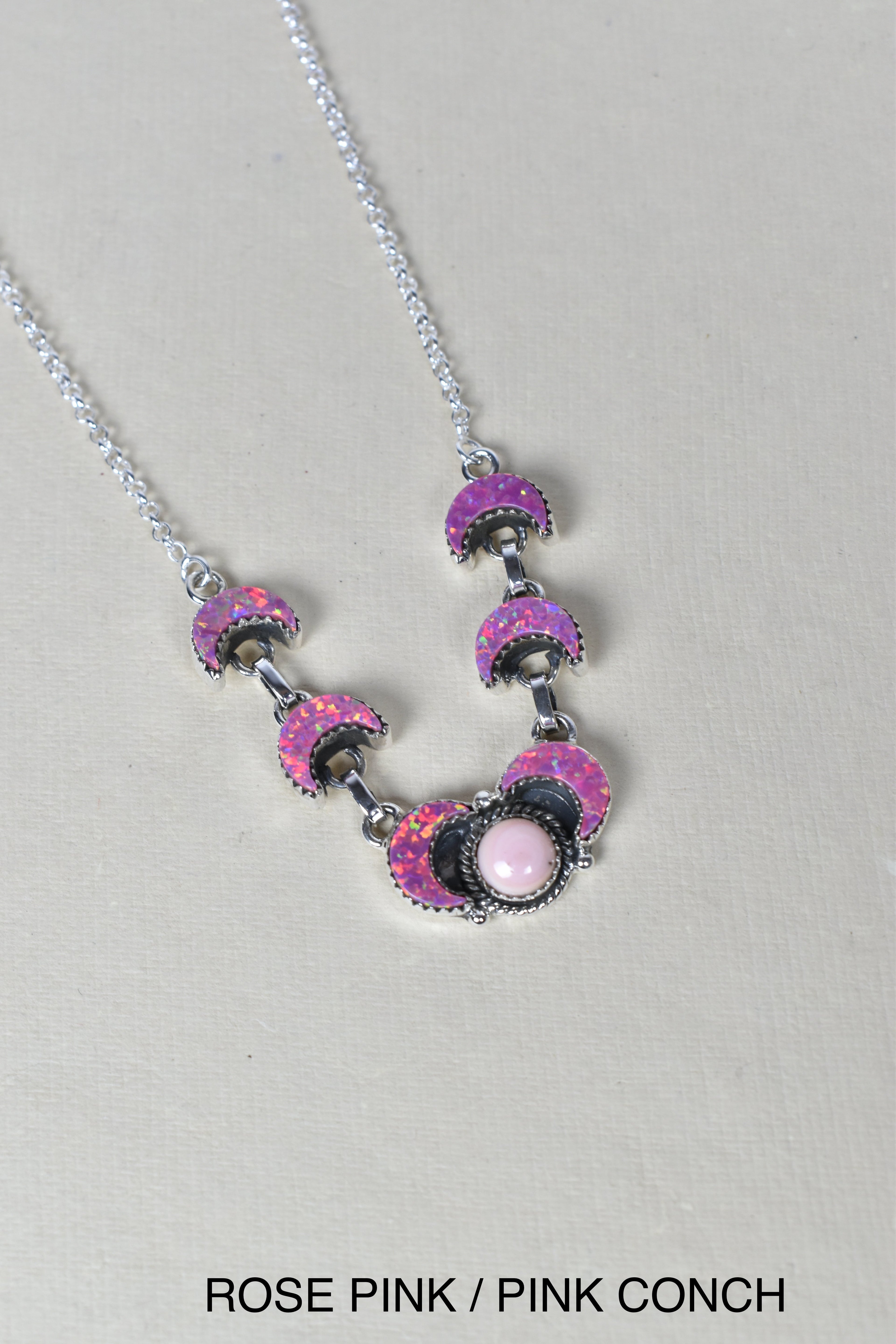 Lunar Crescent Necklace-Chain Necklaces-Krush Kandy, Women's Online Fashion Boutique Located in Phoenix, Arizona (Scottsdale Area)