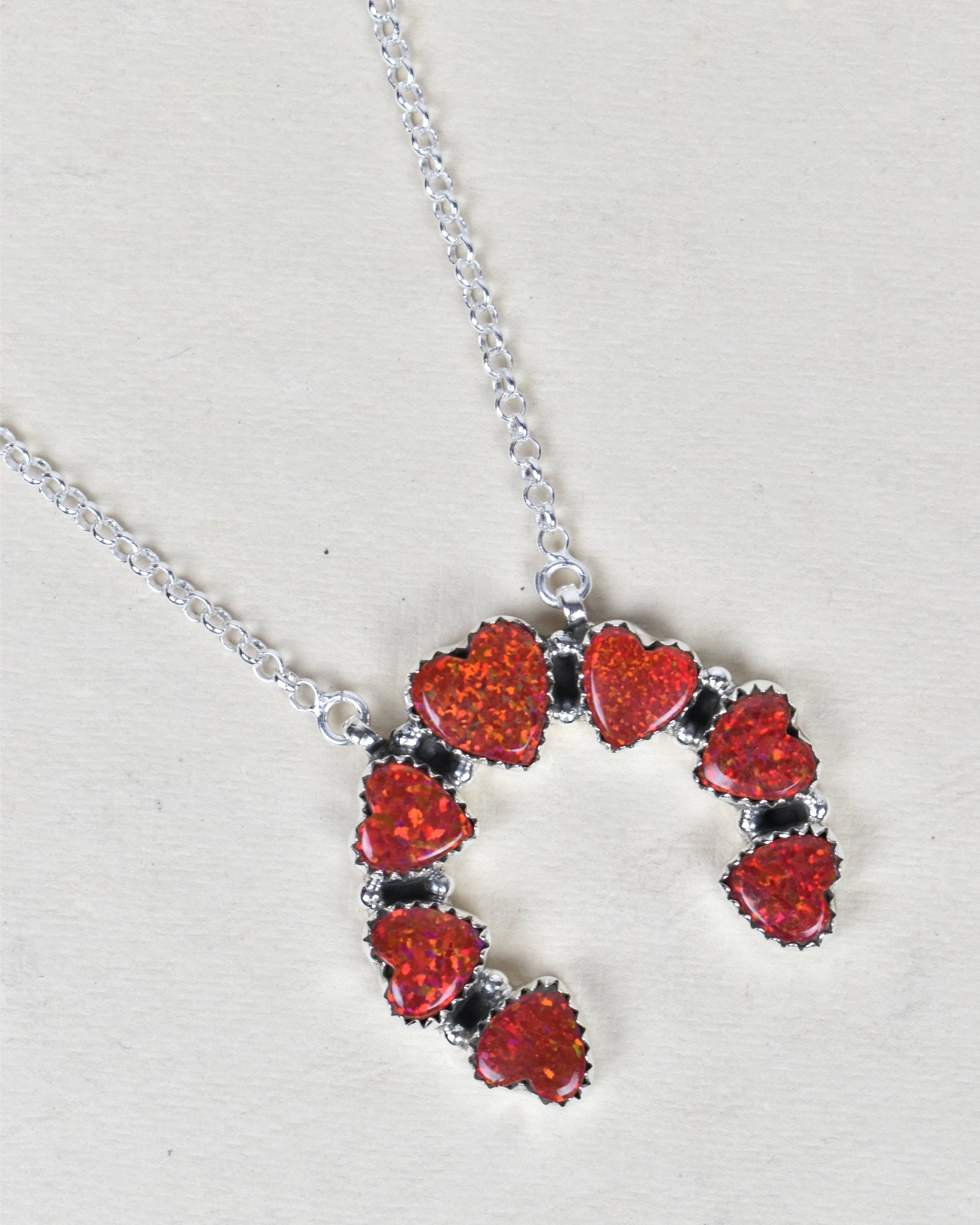 Sterling Silver Lucky Heart Necklace-Chain Necklaces-Krush Kandy, Women's Online Fashion Boutique Located in Phoenix, Arizona (Scottsdale Area)