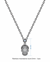 Sugar Skull Necklace-Chain Necklaces-Krush Kandy, Women's Online Fashion Boutique Located in Phoenix, Arizona (Scottsdale Area)