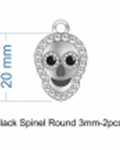 Skull Head Stone Charm-Chain Necklaces-Krush Kandy, Women's Online Fashion Boutique Located in Phoenix, Arizona (Scottsdale Area)