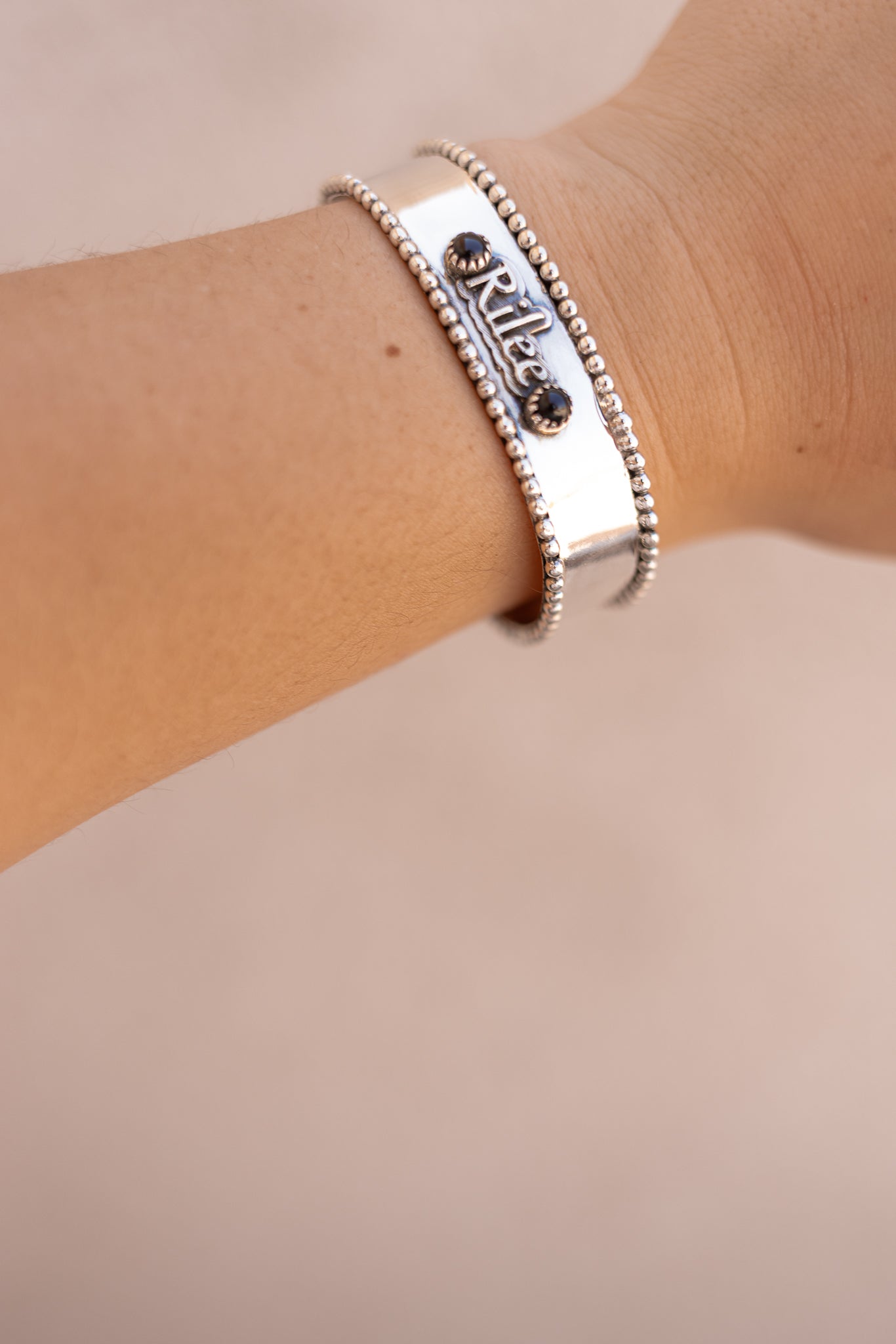 Name Blossom Stone Cuff | PREORDER-Cuffs-Krush Kandy, Women's Online Fashion Boutique Located in Phoenix, Arizona (Scottsdale Area)