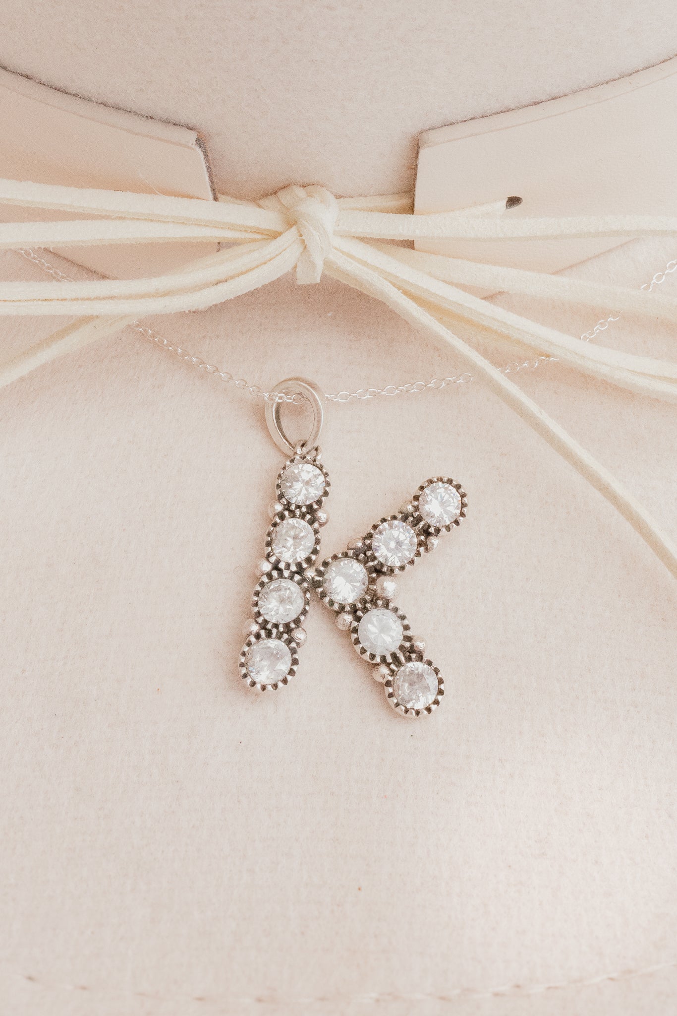 Sign Here Initial Stone Necklace Additional Stones PREORDER-Chain Necklaces-Krush Kandy, Women's Online Fashion Boutique Located in Phoenix, Arizona (Scottsdale Area)