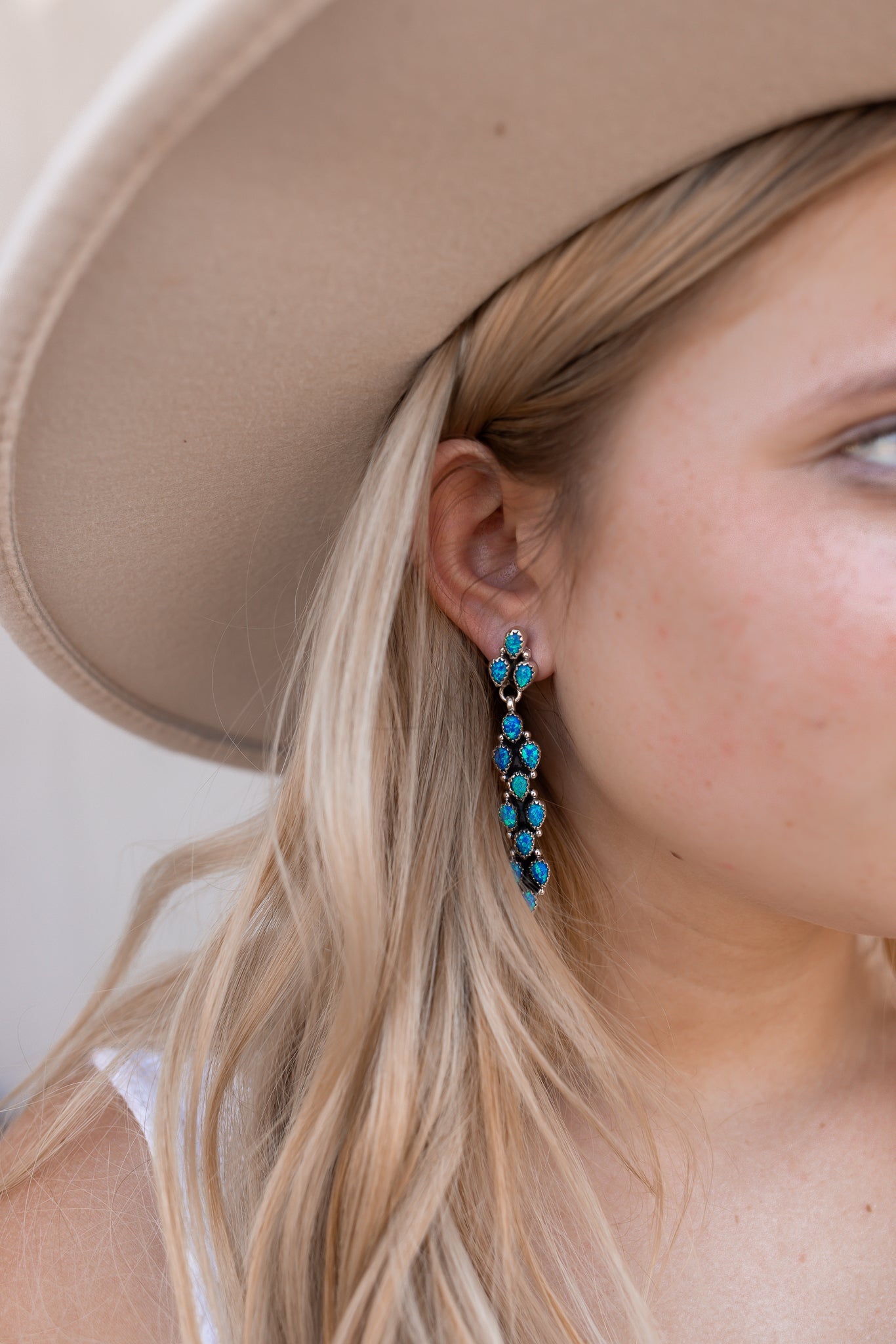 Long Blossom Bar Earrings-Drop Earrings-Krush Kandy, Women's Online Fashion Boutique Located in Phoenix, Arizona (Scottsdale Area)