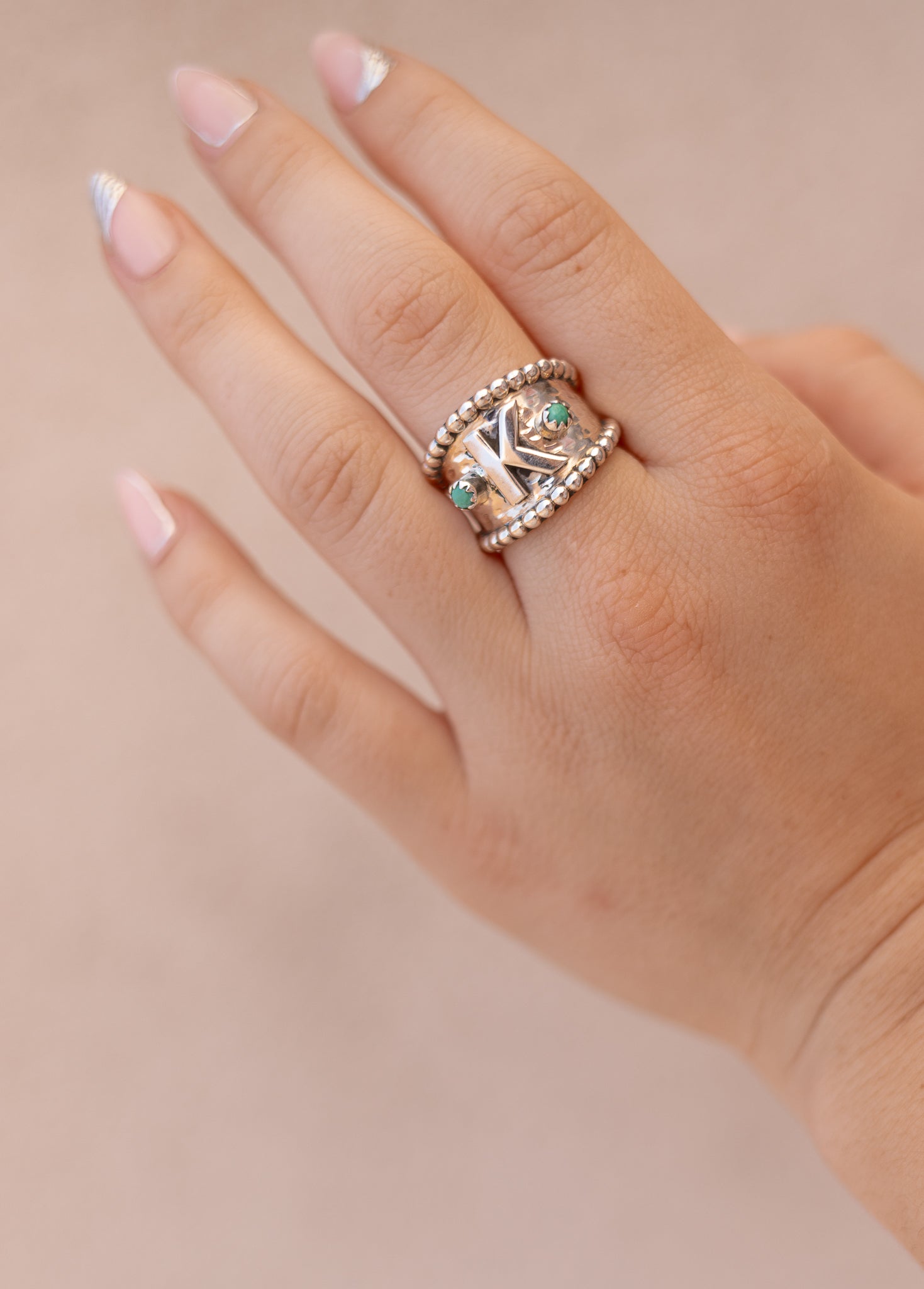 Forever Yours Sterling Silver Initial Ring MADE TO ORDER-Rings-Krush Kandy, Women's Online Fashion Boutique Located in Phoenix, Arizona (Scottsdale Area)