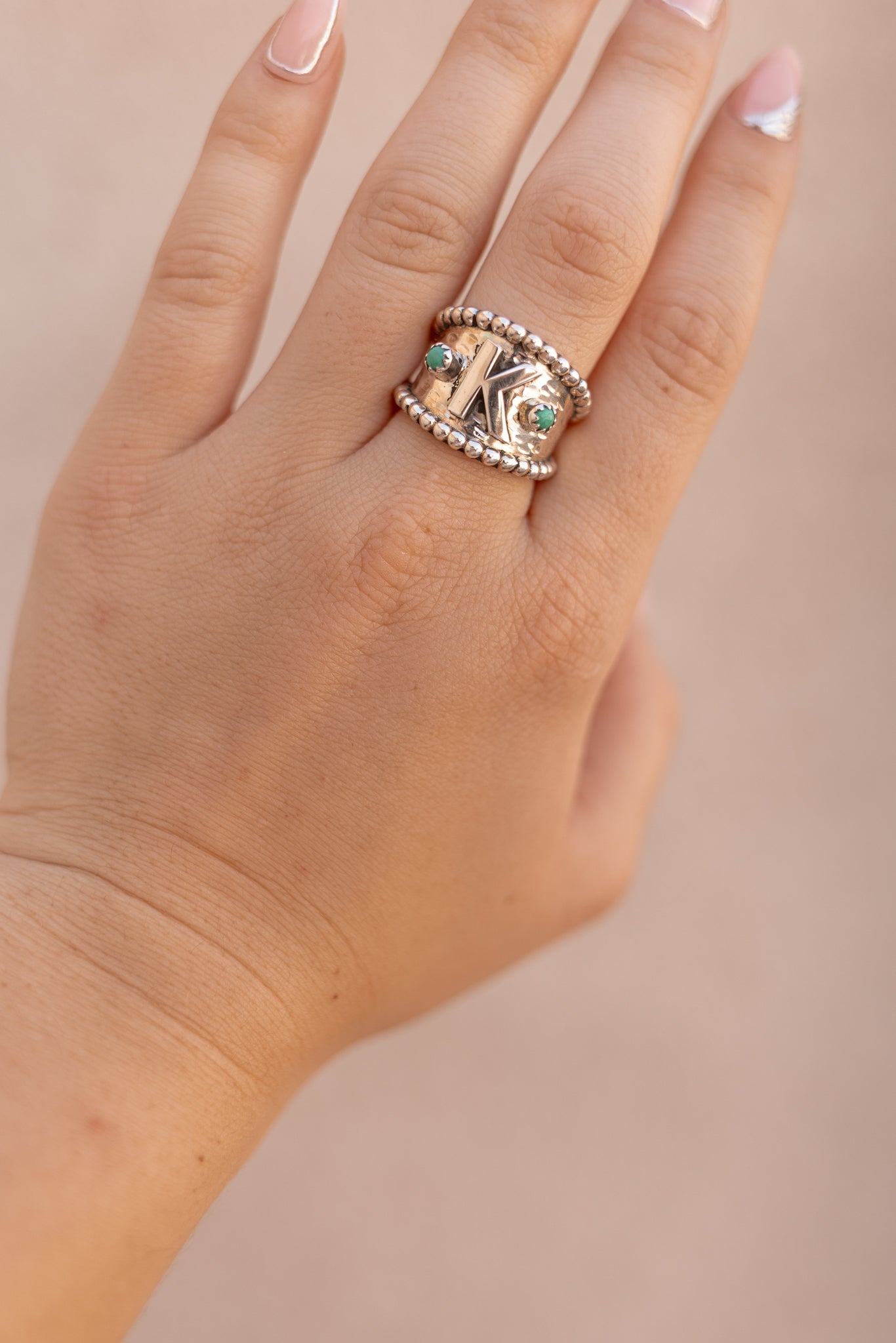 Forever Yours Sterling Silver Initial Ring MADE TO ORDER-Rings-Krush Kandy, Women's Online Fashion Boutique Located in Phoenix, Arizona (Scottsdale Area)