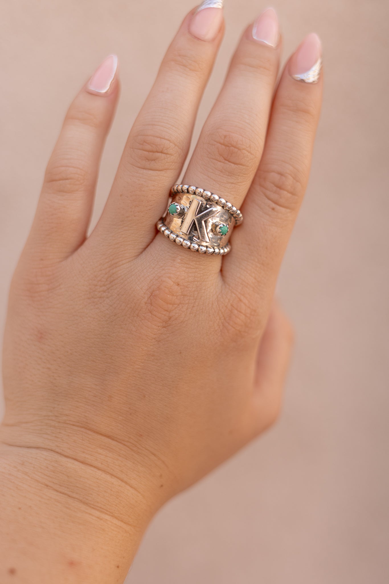 Forever Yours Sterling Silver Initial Ring MADE TO ORDER-Rings-Krush Kandy, Women's Online Fashion Boutique Located in Phoenix, Arizona (Scottsdale Area)