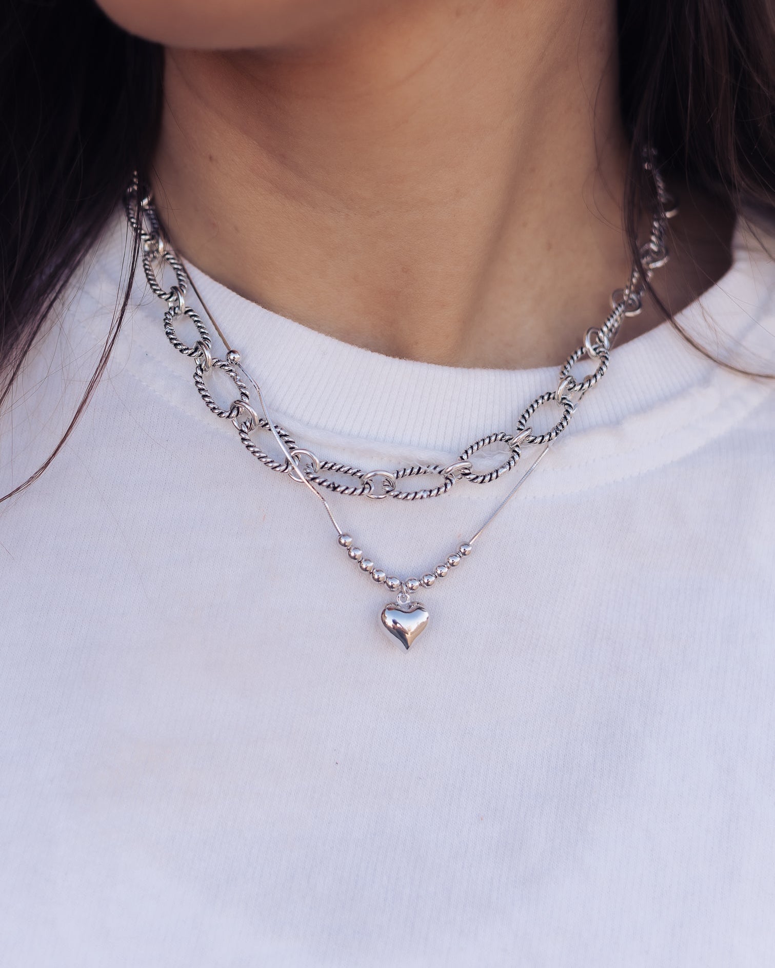 Minimalist Heart Necklace-Necklaces-Krush Kandy, Women's Online Fashion Boutique Located in Phoenix, Arizona (Scottsdale Area)