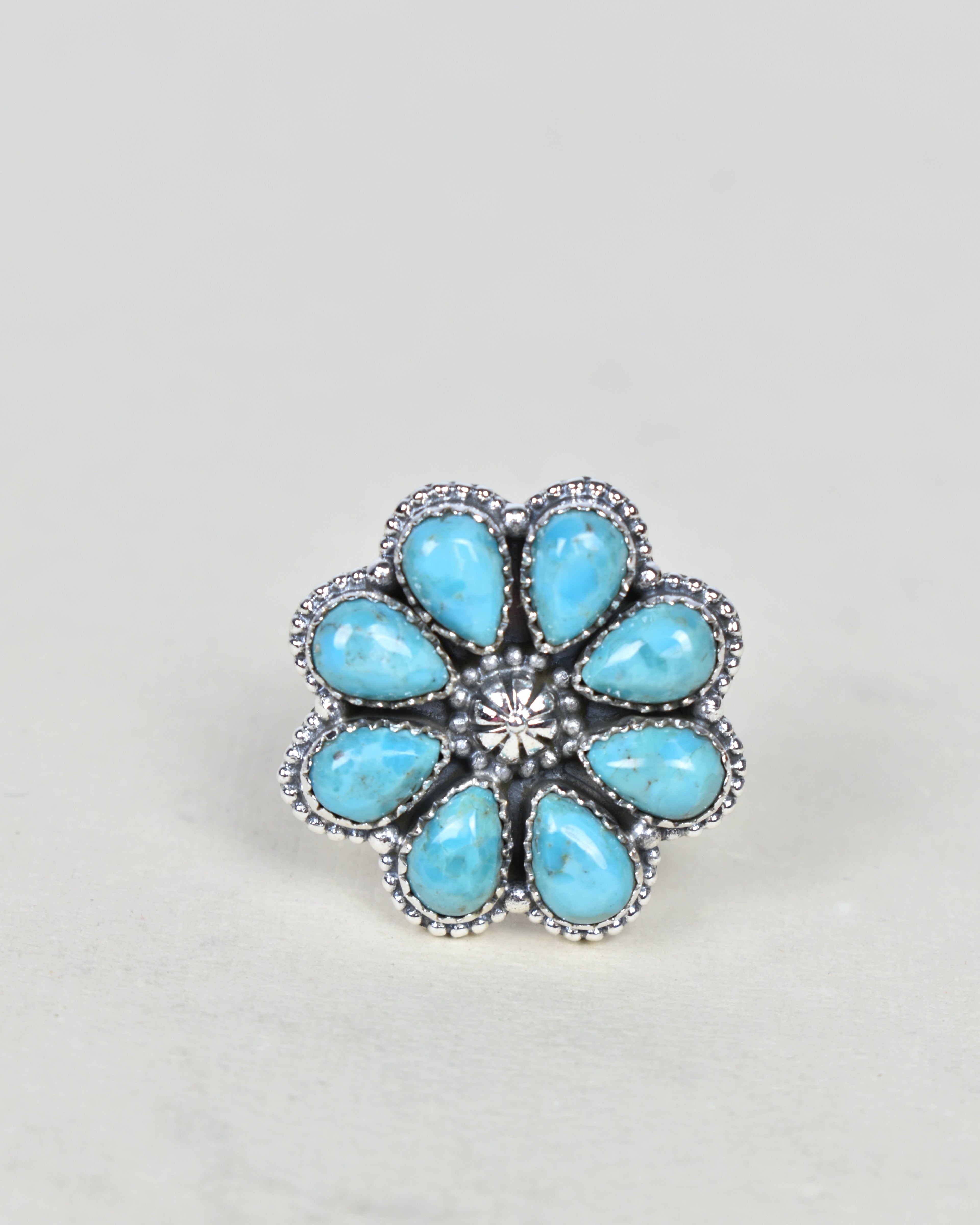 A Daisy A Day Keeps The Blues Away Ring-Cluster Rings-Krush Kandy, Women's Online Fashion Boutique Located in Phoenix, Arizona (Scottsdale Area)