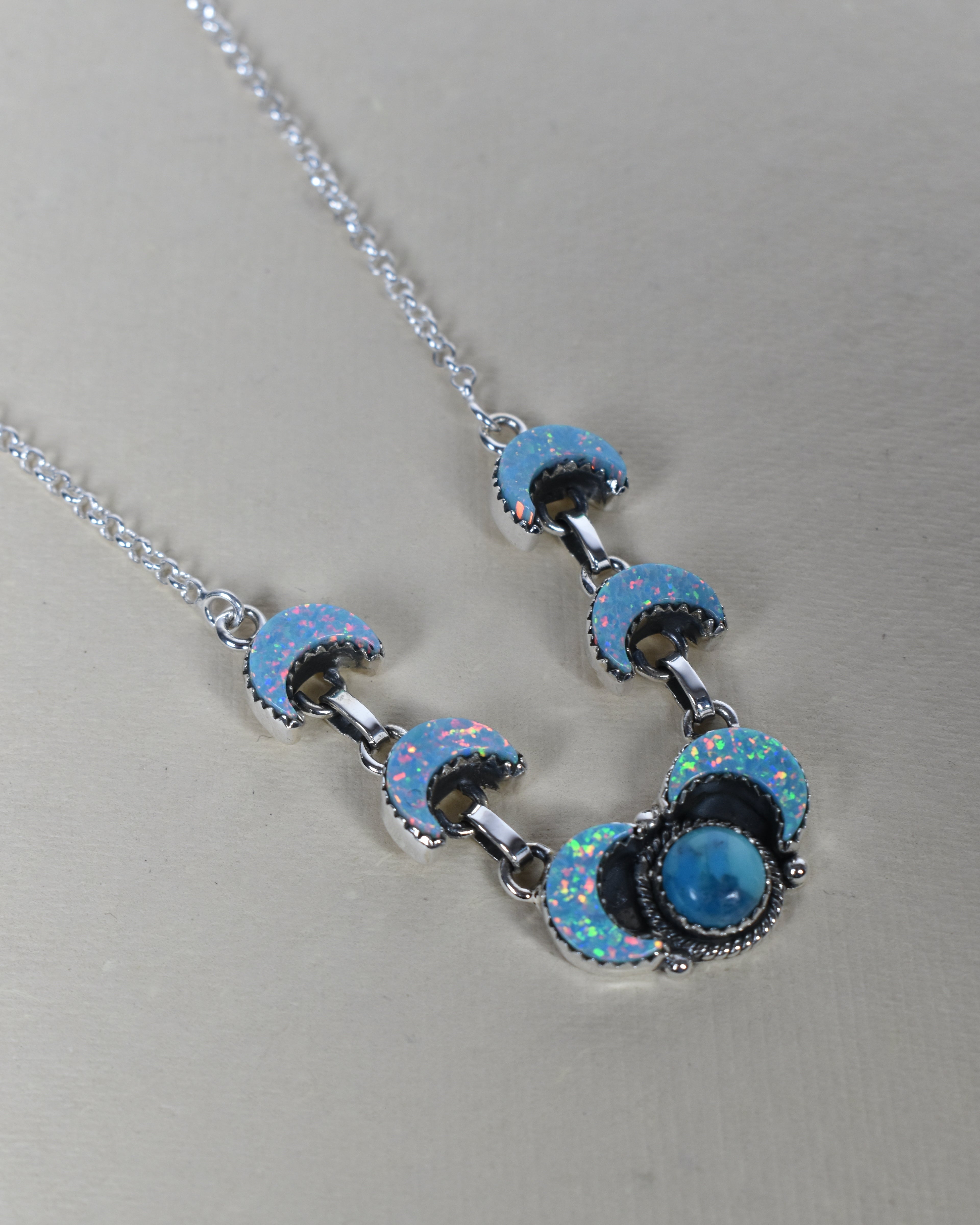 Lunar Crescent Necklace-Chain Necklaces-Krush Kandy, Women's Online Fashion Boutique Located in Phoenix, Arizona (Scottsdale Area)