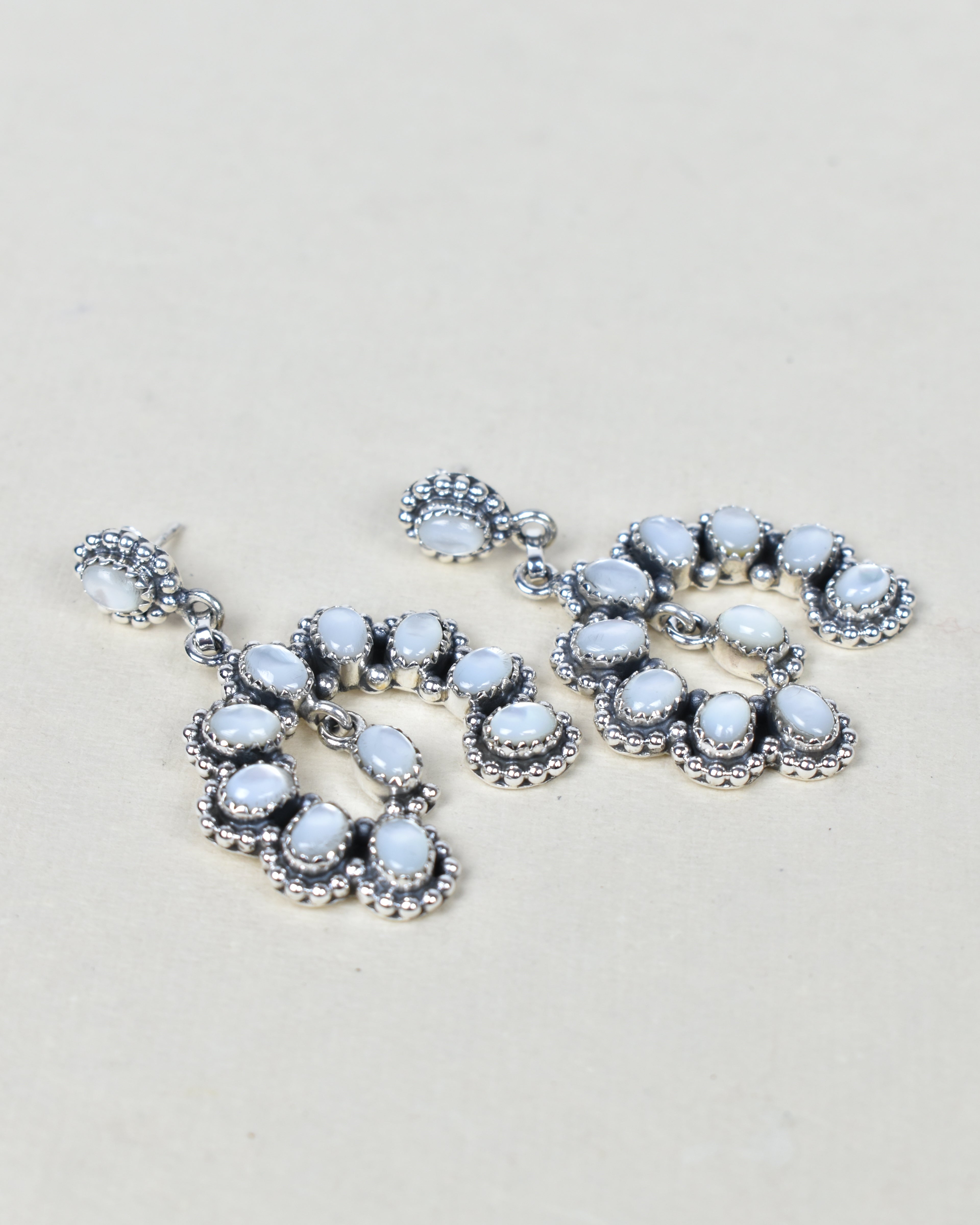 Double Luck Sterling Silver Earrings-Drop Earrings-Krush Kandy, Women's Online Fashion Boutique Located in Phoenix, Arizona (Scottsdale Area)