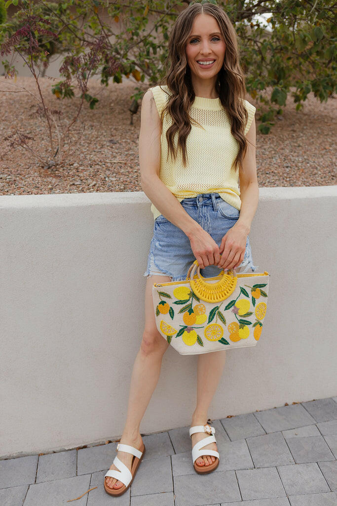 Honeycomb Charm Crotchet Knit Sweater Vest-Tops-Krush Kandy, Women's Online Fashion Boutique Located in Phoenix, Arizona (Scottsdale Area)