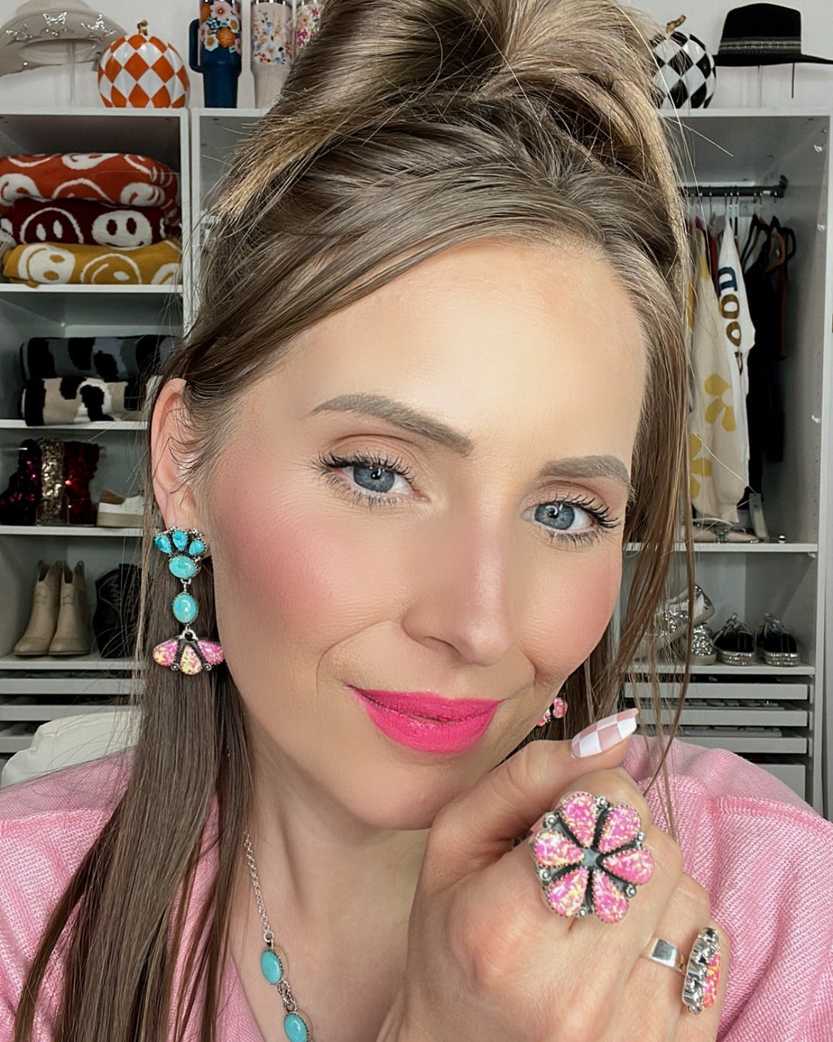 Opal Blossom Rings-Cluster Rings-Krush Kandy, Women's Online Fashion Boutique Located in Phoenix, Arizona (Scottsdale Area)
