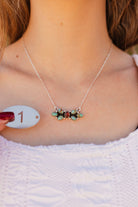 Amber & Turquoise Chain Necklaces-Necklaces-Krush Kandy, Women's Online Fashion Boutique Located in Phoenix, Arizona (Scottsdale Area)