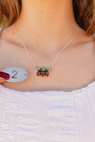 Amber & Turquoise Chain Necklaces-Necklaces-Krush Kandy, Women's Online Fashion Boutique Located in Phoenix, Arizona (Scottsdale Area)