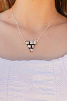 Perfectly Captured Stone Cluster Necklaces-Necklaces-Krush Kandy, Women's Online Fashion Boutique Located in Phoenix, Arizona (Scottsdale Area)