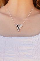 Perfectly Captured Stone Cluster Necklaces-Necklaces-Krush Kandy, Women's Online Fashion Boutique Located in Phoenix, Arizona (Scottsdale Area)