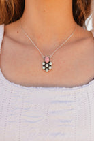 Desert Cluster Paloma & Pink Conch Necklace-Necklaces-Krush Kandy, Women's Online Fashion Boutique Located in Phoenix, Arizona (Scottsdale Area)