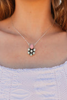 Desert Cluster Paloma & Pink Conch Necklace-Necklaces-Krush Kandy, Women's Online Fashion Boutique Located in Phoenix, Arizona (Scottsdale Area)