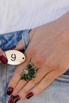 Irish Green Dahlia & Sonoran One of a Kind Boho Rings-Rings-Krush Kandy, Women's Online Fashion Boutique Located in Phoenix, Arizona (Scottsdale Area)