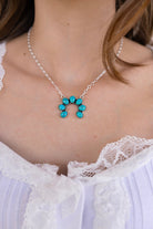 Turquoise Horseshoe Necklace-Necklace-Krush Kandy, Women's Online Fashion Boutique Located in Phoenix, Arizona (Scottsdale Area)