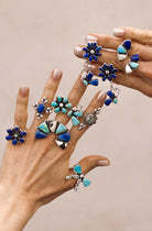 Multi Stone Half Cluster Earrings-Earrings-Krush Kandy, Women's Online Fashion Boutique Located in Phoenix, Arizona (Scottsdale Area)