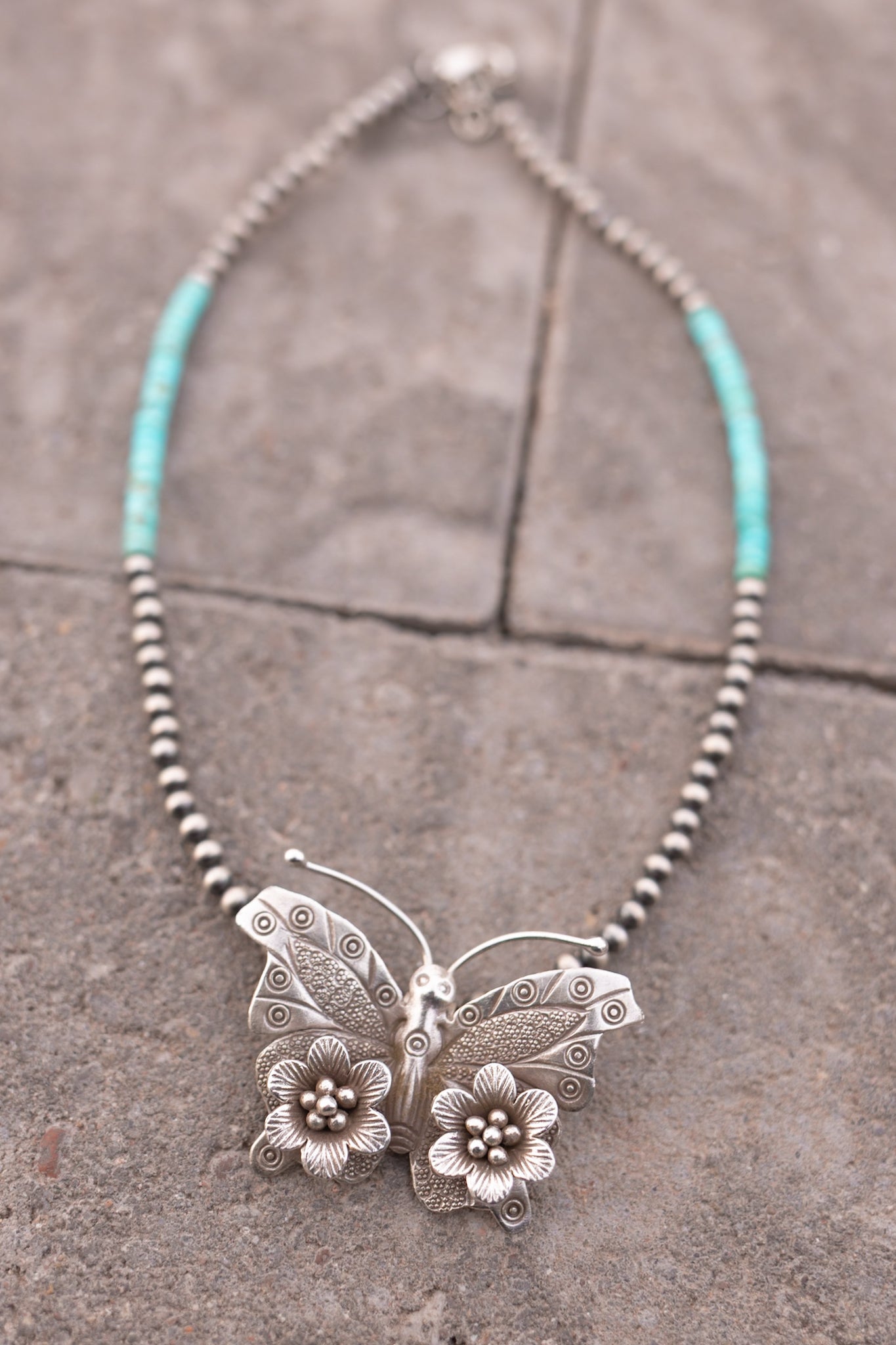 Bethany's Butterfly Sterling Silver Desert Pearl Necklaces-Pearl Necklaces-Krush Kandy, Women's Online Fashion Boutique Located in Phoenix, Arizona (Scottsdale Area)