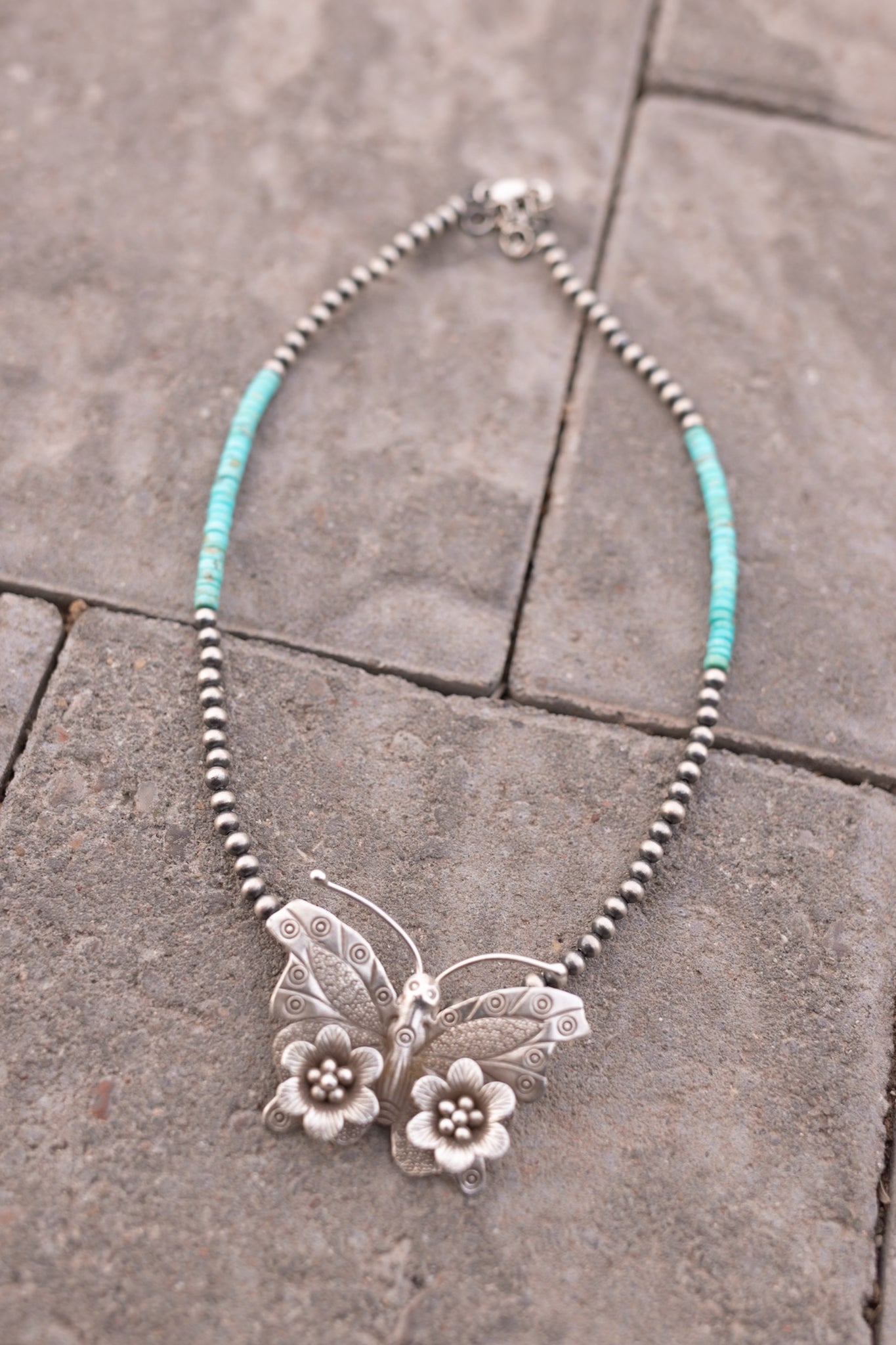 Bethany's Butterfly Sterling Silver Desert Pearl Necklaces-Pearl Necklaces-Krush Kandy, Women's Online Fashion Boutique Located in Phoenix, Arizona (Scottsdale Area)