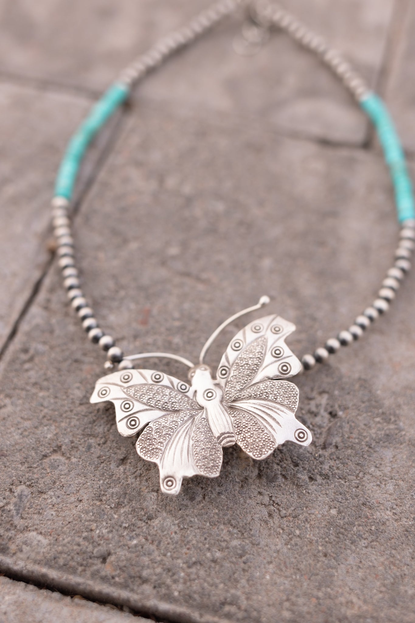 Bethany's Butterfly Sterling Silver Desert Pearl Necklaces-Pearl Necklaces-Krush Kandy, Women's Online Fashion Boutique Located in Phoenix, Arizona (Scottsdale Area)