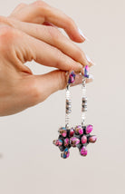 Soul Sister Flower Sterling Silver & Stone Earrings MADE TO ORDER-Drop Earrings-Krush Kandy, Women's Online Fashion Boutique Located in Phoenix, Arizona (Scottsdale Area)