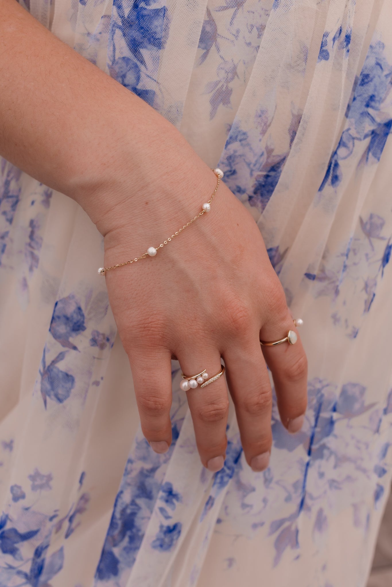 Vintage Pearl Minimalist Ring-Earrings-Krush Kandy, Women's Online Fashion Boutique Located in Phoenix, Arizona (Scottsdale Area)
