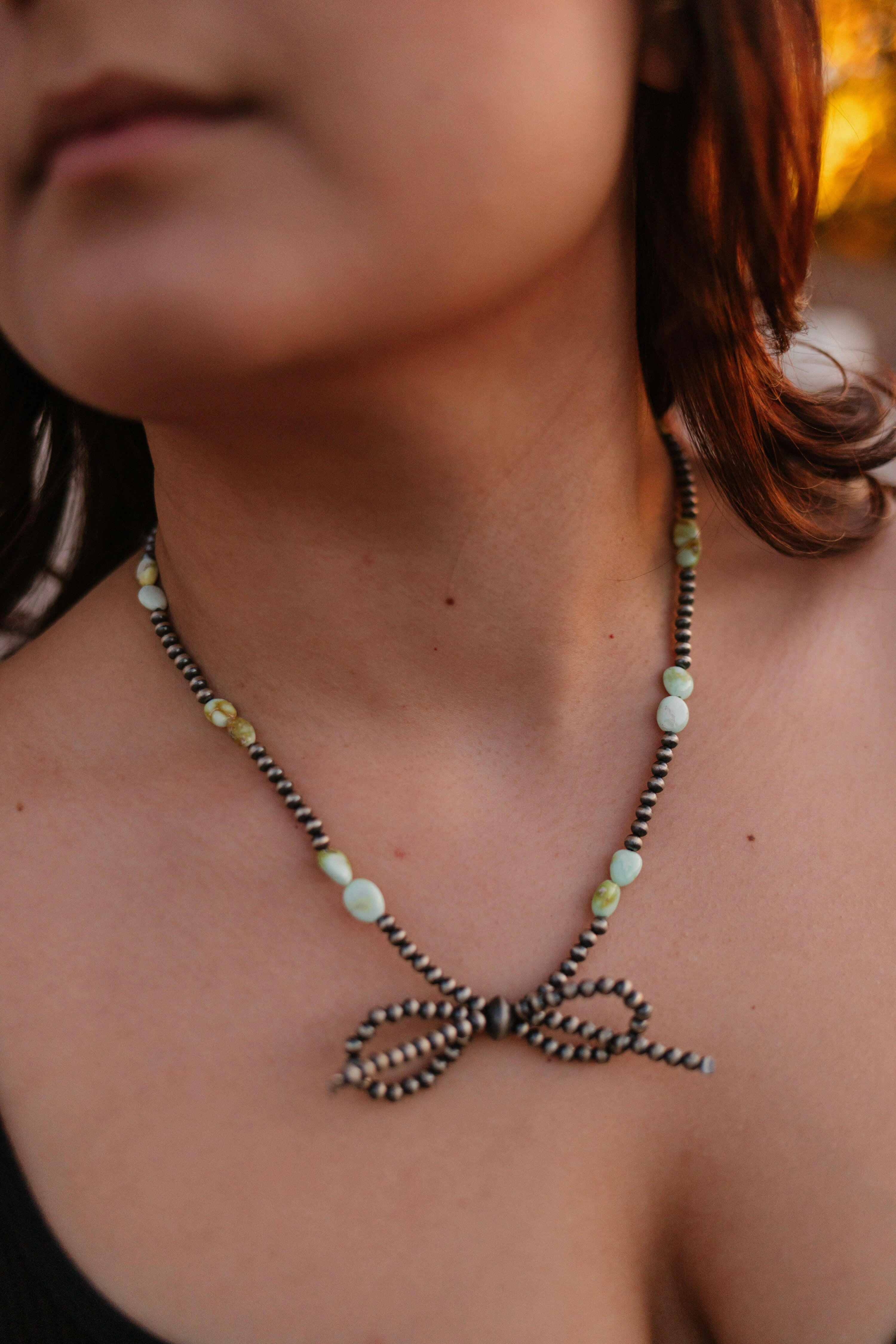 Paisley's Palomino Desert Bow Bliss Necklace-Chain Necklaces-Krush Kandy, Women's Online Fashion Boutique Located in Phoenix, Arizona (Scottsdale Area)