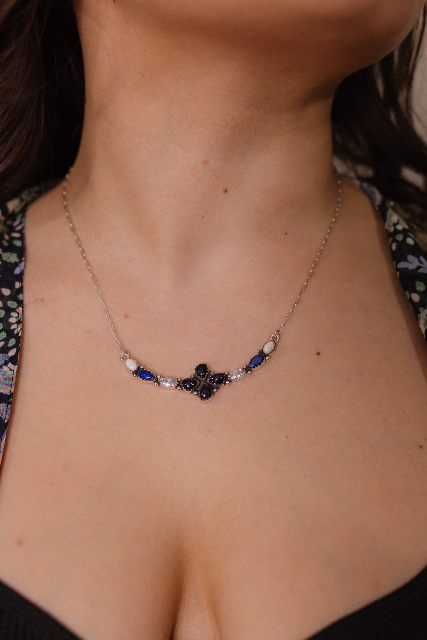 Midnight Dreams Cluster Necklaces-Necklaces-Krush Kandy, Women's Online Fashion Boutique Located in Phoenix, Arizona (Scottsdale Area)