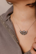 Cute Half Cluster Necklaces-Squash Blossom Necklaces-Krush Kandy, Women's Online Fashion Boutique Located in Phoenix, Arizona (Scottsdale Area)