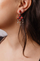 Sterling Chandelier Stone Drop Earrings-Drop Earrings-Krush Kandy, Women's Online Fashion Boutique Located in Phoenix, Arizona (Scottsdale Area)