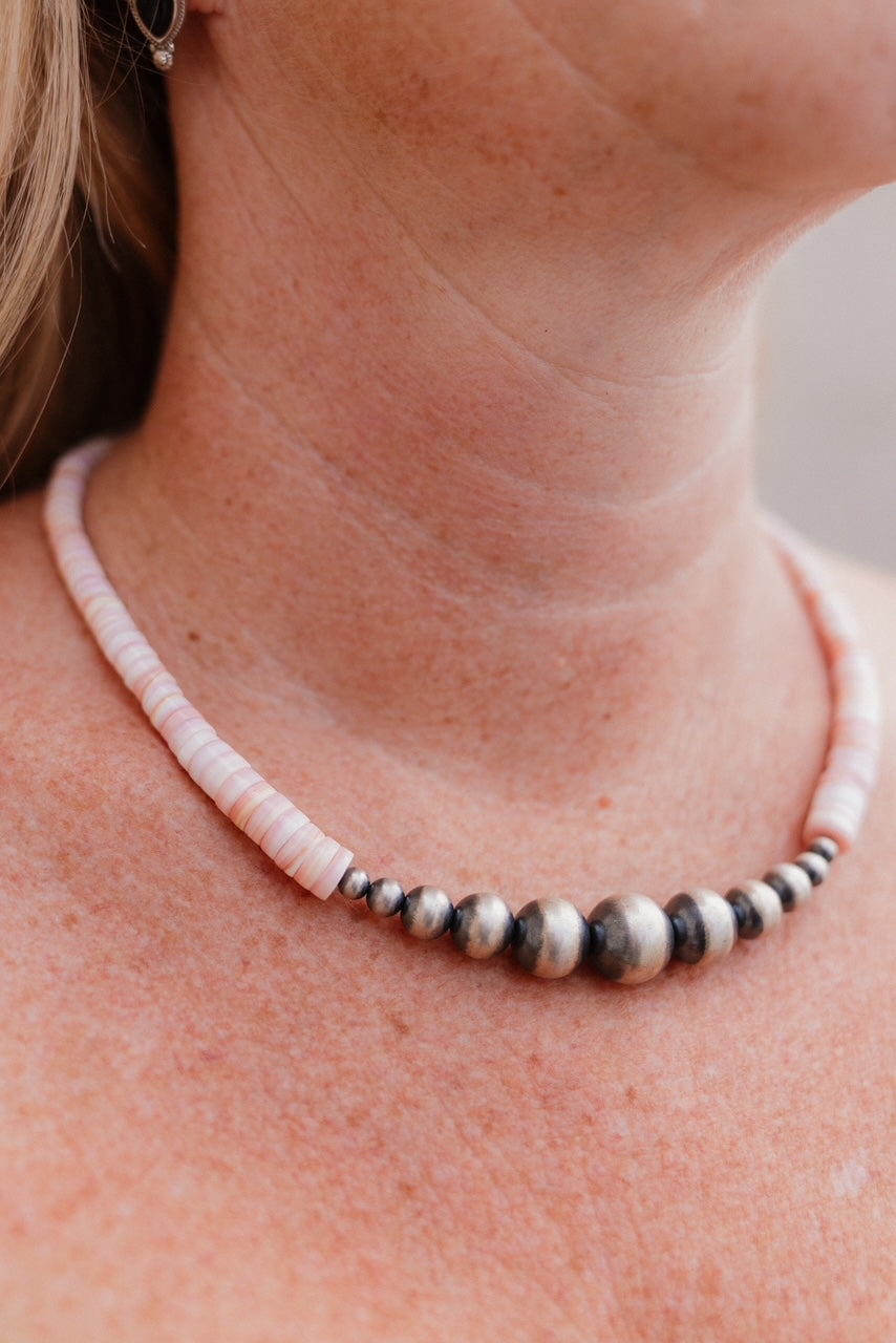 Queen Conch and Desert Pearls Statement Necklace-Necklaces-Krush Kandy, Women's Online Fashion Boutique Located in Phoenix, Arizona (Scottsdale Area)