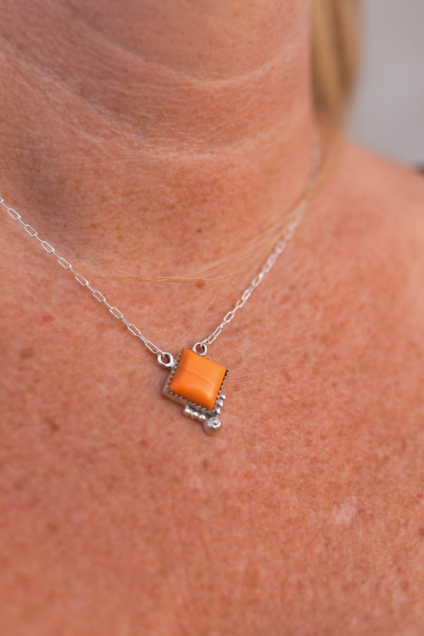 Rosarita Square Dainty Necklace-Necklaces-Krush Kandy, Women's Online Fashion Boutique Located in Phoenix, Arizona (Scottsdale Area)