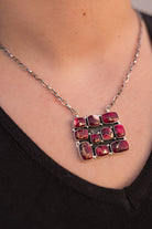 Kandy Bar Stone Cluster Necklaces-Necklaces-Krush Kandy, Women's Online Fashion Boutique Located in Phoenix, Arizona (Scottsdale Area)