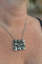 Kandy Bar Stone Cluster Necklaces-Necklaces-Krush Kandy, Women's Online Fashion Boutique Located in Phoenix, Arizona (Scottsdale Area)