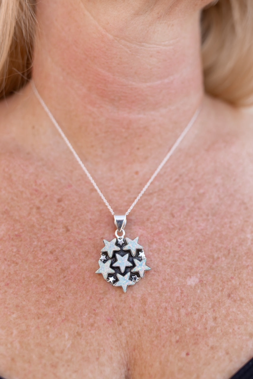 5 Star General Sterling Silver Pendant-Pendant Necklaces-Krush Kandy, Women's Online Fashion Boutique Located in Phoenix, Arizona (Scottsdale Area)