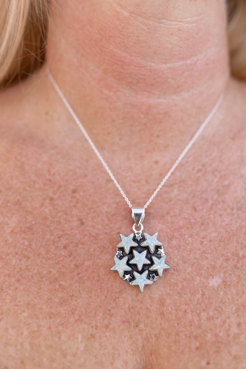 5 Star General Sterling Silver Pendant-Pendant Necklaces-Krush Kandy, Women's Online Fashion Boutique Located in Phoenix, Arizona (Scottsdale Area)