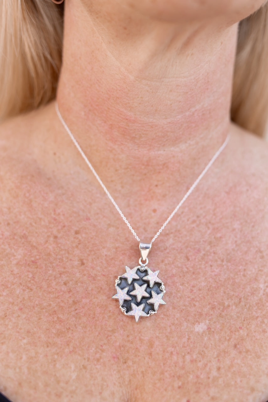 5 Star General Sterling Silver Pendant-Pendant Necklaces-Krush Kandy, Women's Online Fashion Boutique Located in Phoenix, Arizona (Scottsdale Area)