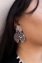 Crowned Concho Stud Earrings-Earrings-Krush Kandy, Women's Online Fashion Boutique Located in Phoenix, Arizona (Scottsdale Area)