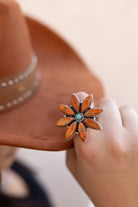 Orange Mojave Blossom Ring-Rings-Krush Kandy, Women's Online Fashion Boutique Located in Phoenix, Arizona (Scottsdale Area)