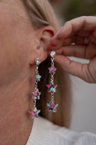 Shooting Star Cotton Candy Earrings-Earrings-Krush Kandy, Women's Online Fashion Boutique Located in Phoenix, Arizona (Scottsdale Area)