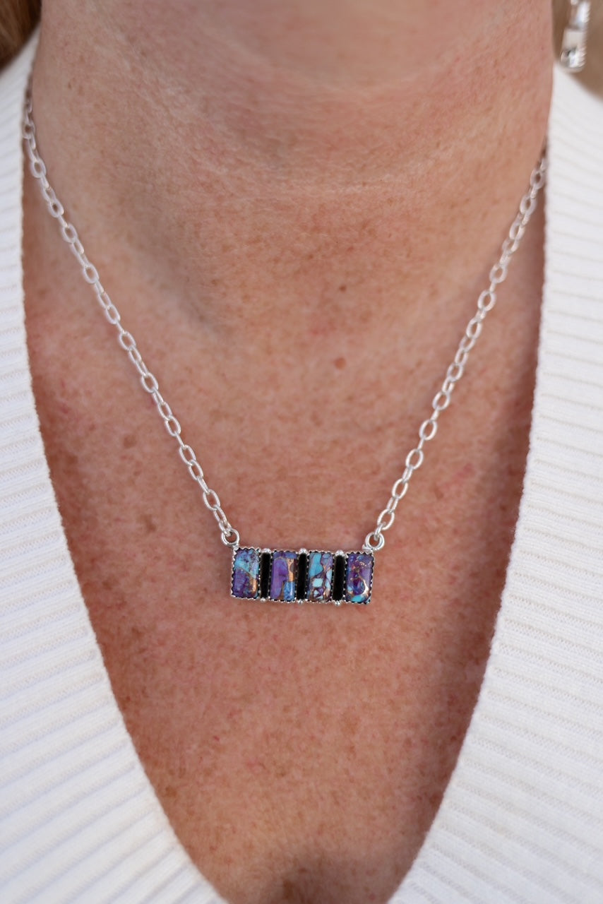 Bar Cluster Necklace-Necklaces-Krush Kandy, Women's Online Fashion Boutique Located in Phoenix, Arizona (Scottsdale Area)