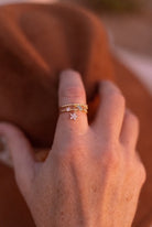 Cubic Zirconia Pentagram Minimalist Stackable Ring-Rings-Krush Kandy, Women's Online Fashion Boutique Located in Phoenix, Arizona (Scottsdale Area)